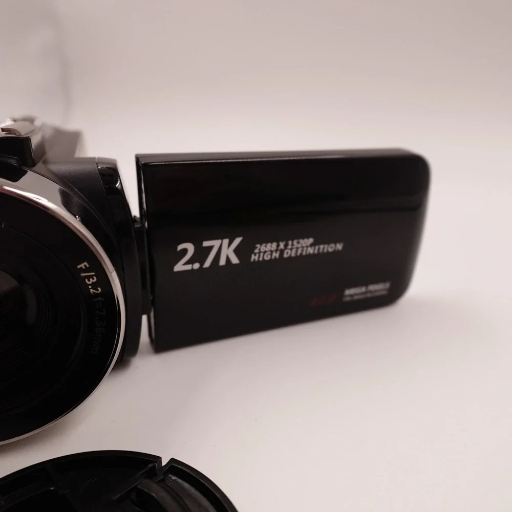 2.7K Digital Camcorder Black 18X Zoom Vlogging Retro Y2K Aesthetic‎